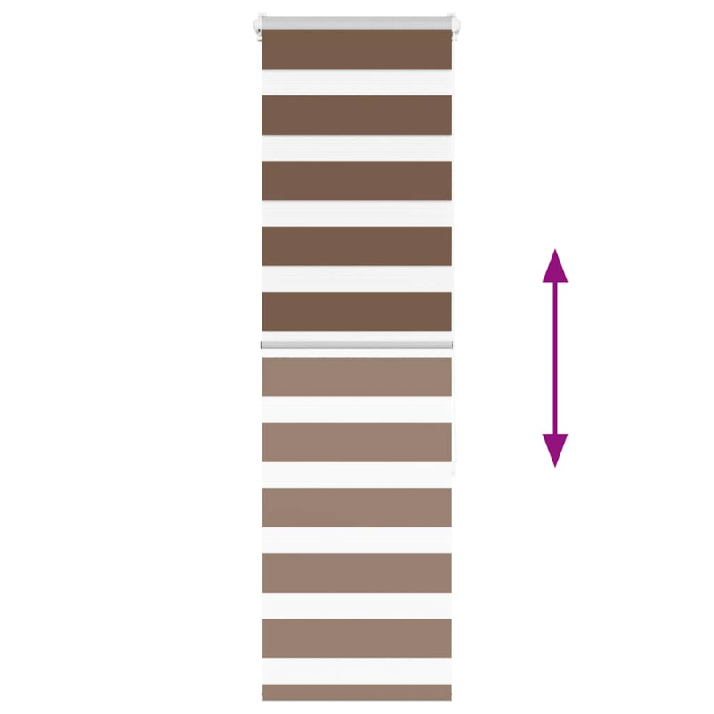 Zebrarollo Braun 45x150 cm Stoffbreite 40,9 cm Polyester