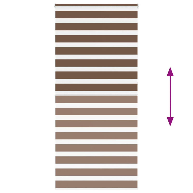 Zebrarollo Braun 95x230 cm Stoffbreite 90,9 cm Polyester