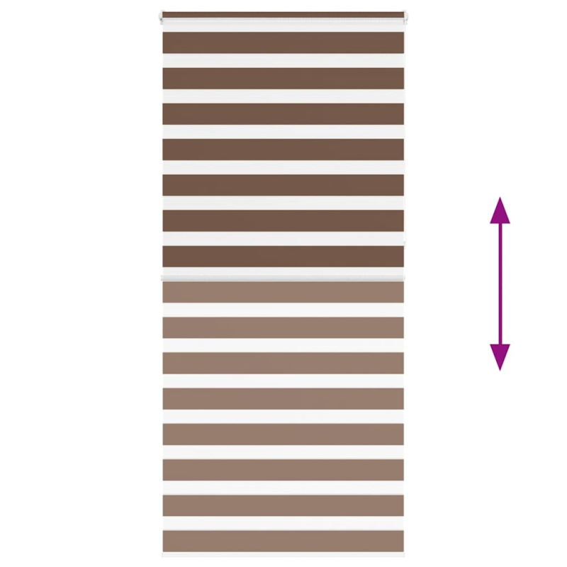 Zebrarollo Braun 110x230 cm Stoffbreite 105,9 cm Polyester