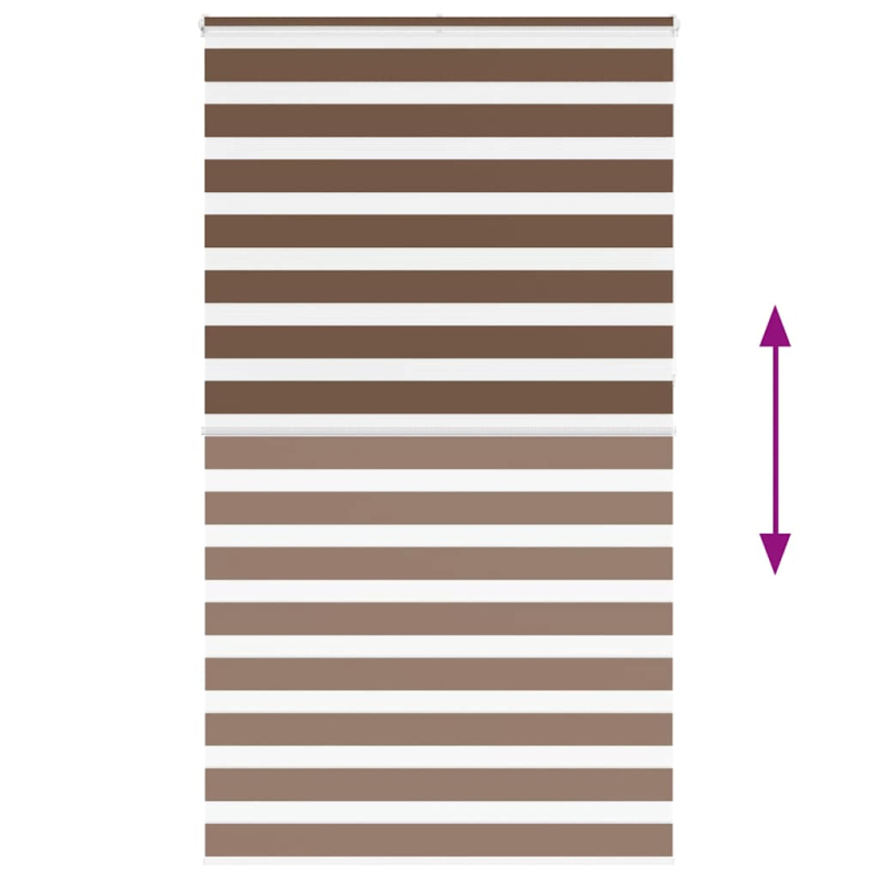 Zebrarollo Braun 120x230 cm Stoffbreite 115,9 cm Polyester