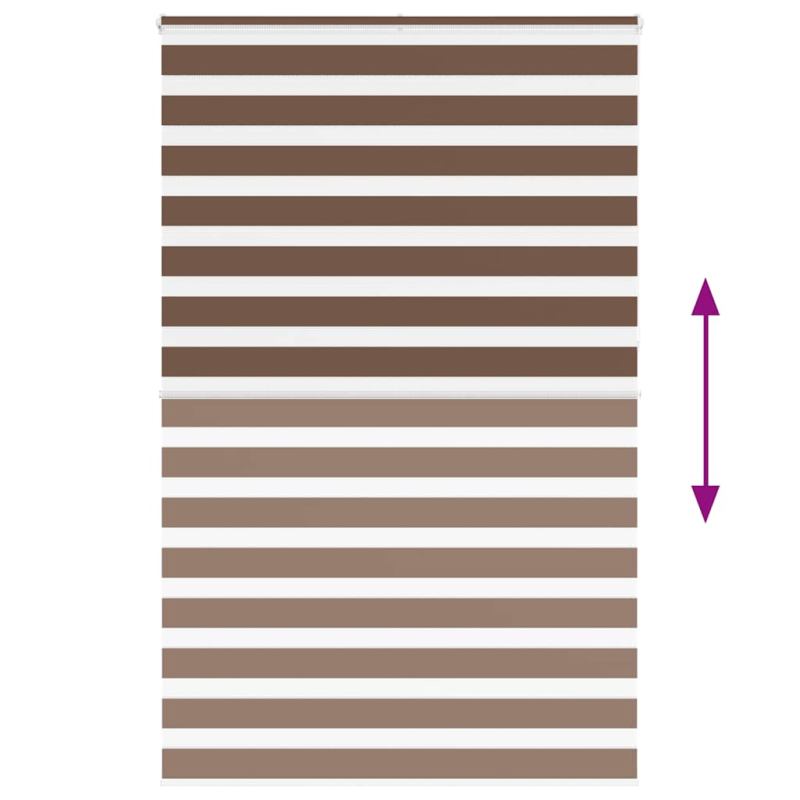 Zebrarollo Braun 140x230 cm Stoffbreite 135,9 cm Polyester