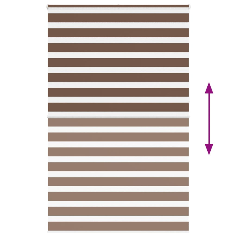 Zebrarollo Braun 150x230 cm Stoffbreite 145,9 cm Polyester
