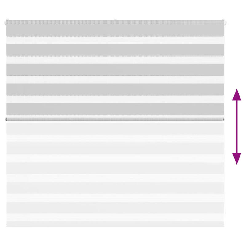 Zebrarollo Hellgrau 160x100 cm Stoffbreite 155,9 cm Polyester