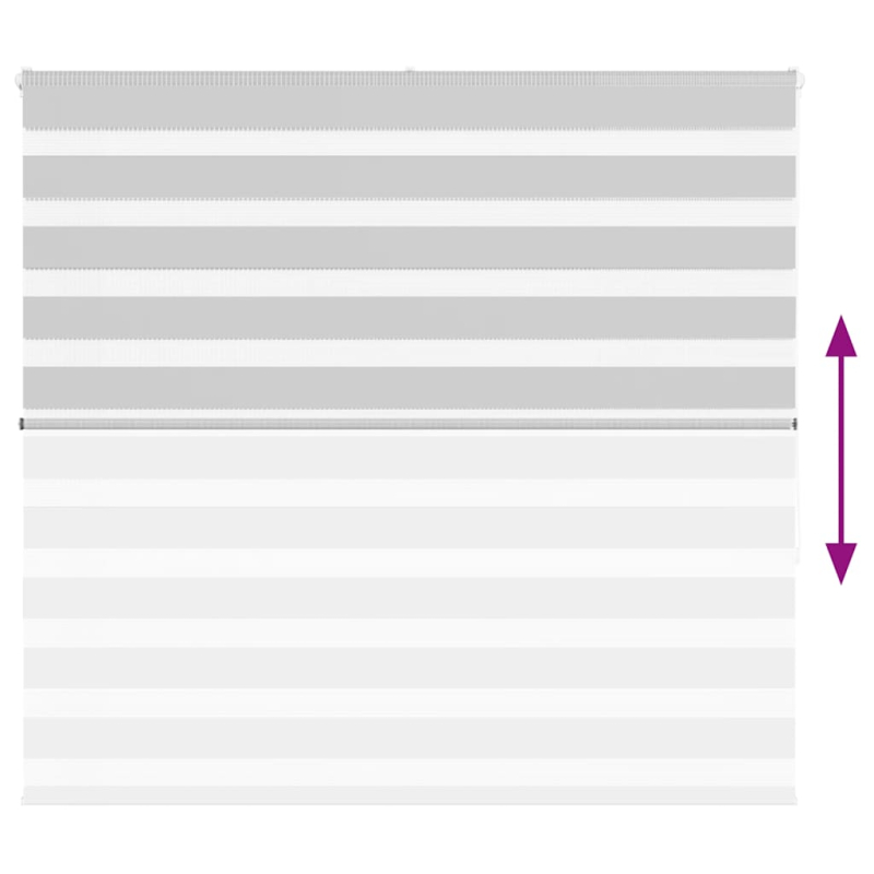 Zebrarollo Hellgrau 165x150 cm Stoffbreite 160,9 cm Polyester