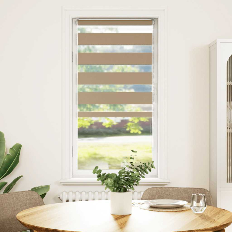 Zebrarollo Sandbraun 65x100 cm Stoffbreite 60,9 cm Polyester