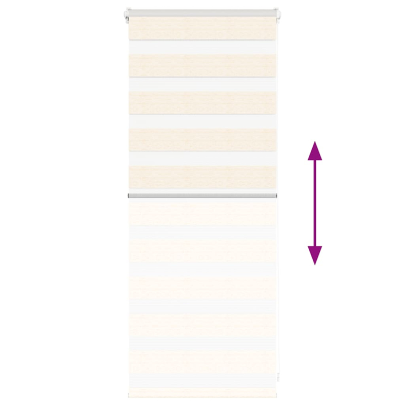 Zebrarollo Marmorbeige 55x100 cm Stoffbreite 50,9 cm Polyester