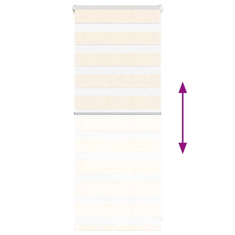 Zebrarollo Marmorbeige 60x100 cm Stoffbreite 55,9 cm Polyester