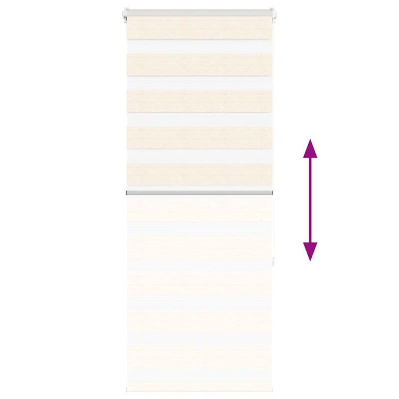 Zebrarollo Marmorbeige 60x150 cm Stoffbreite 55,9 cm Polyester