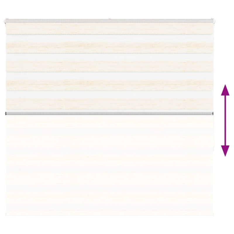 Zebrarollo Marmorbeige 155x150cm Stoffbreite 150,9 cm Polyester