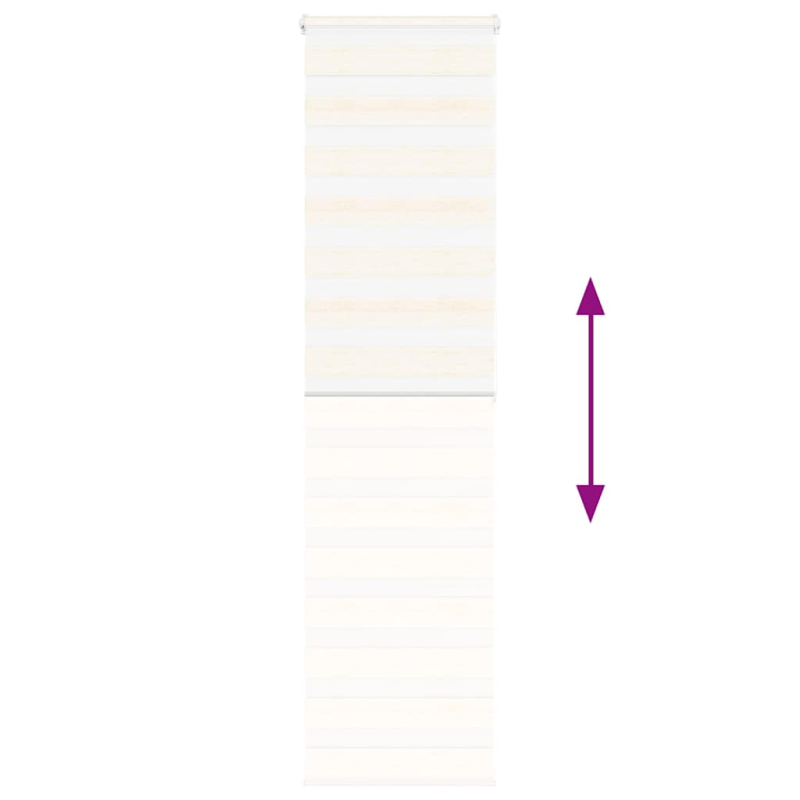 Zebrarollo Marmorbeige 65x200 cm Stoffbreite 60,9 cm Polyester