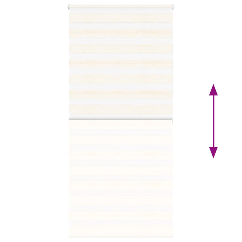 Zebrarollo Marmorbeige 100x200 cm Stoffbreite 95,9 cm Polyester