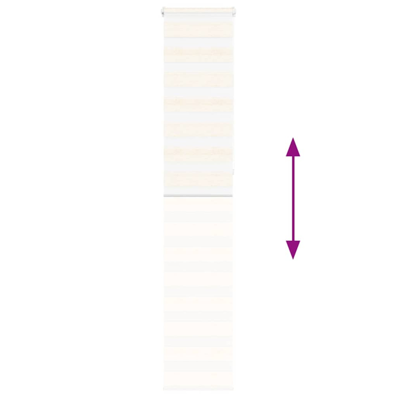 Zebrarollo Marmorbeige 50x230 cm Stoffbreite 45,9 cm Polyester