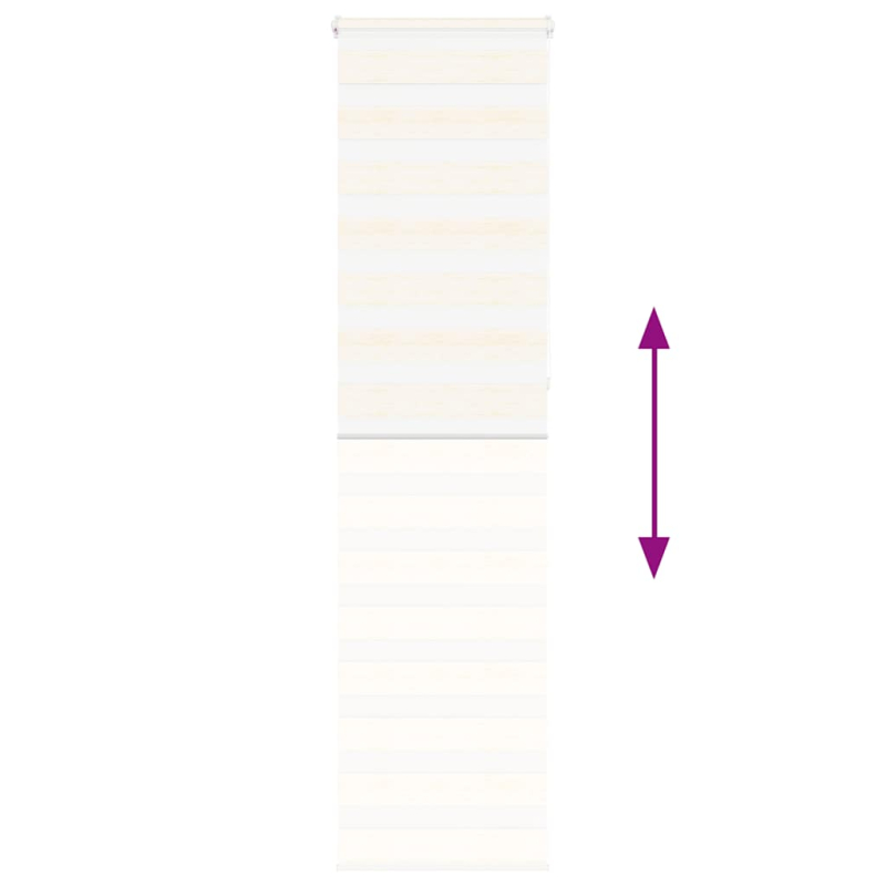 Zebrarollo Marmorbeige 60x230 cm Stoffbreite 55,9 cm Polyester