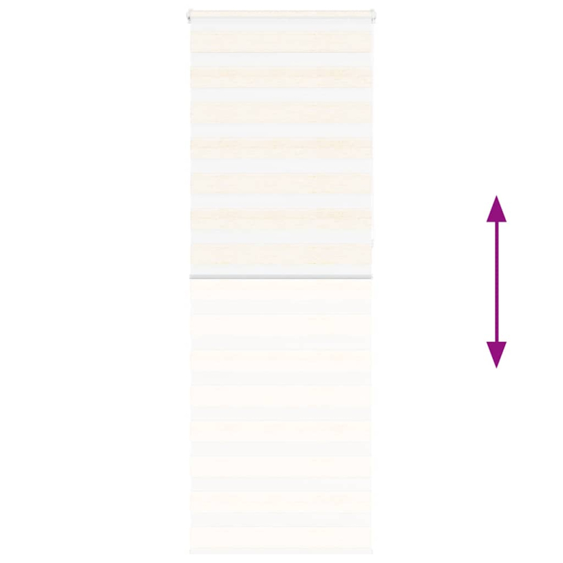 Zebrarollo Marmorbeige 85x230 cm Stoffbreite 80,9 cm Polyester