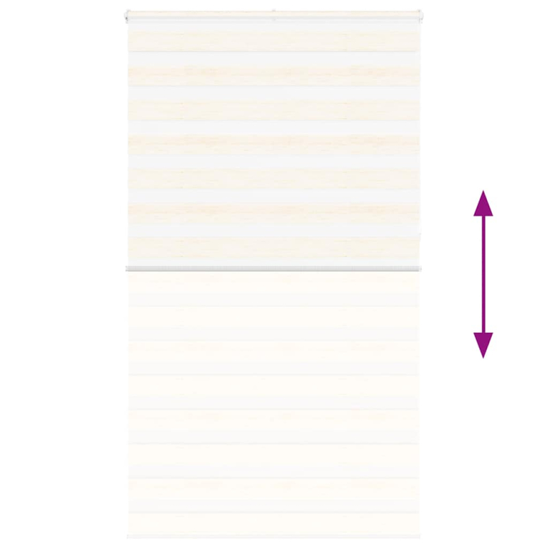 Zebrarollo Marmorbeige 120x230cm Stoffbreite 115,9 cm Polyester