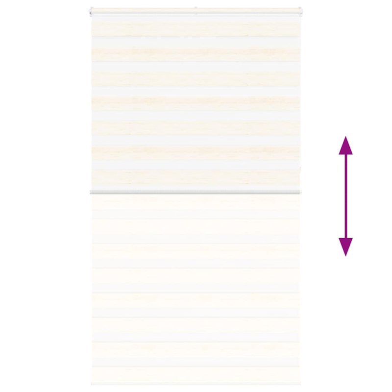 Zebrarollo Marmorbeige 130x230cm Stoffbreite 125,9 cm Polyester