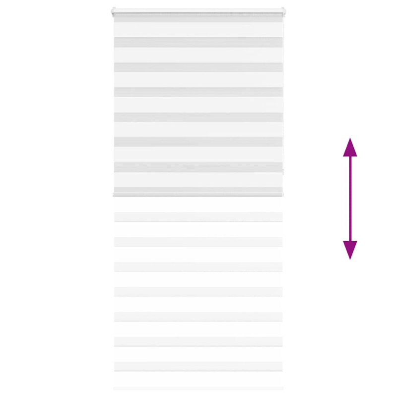 Zebrarollo Weiß 110x230 cm Stoffbreite 105,9 cm Polyester