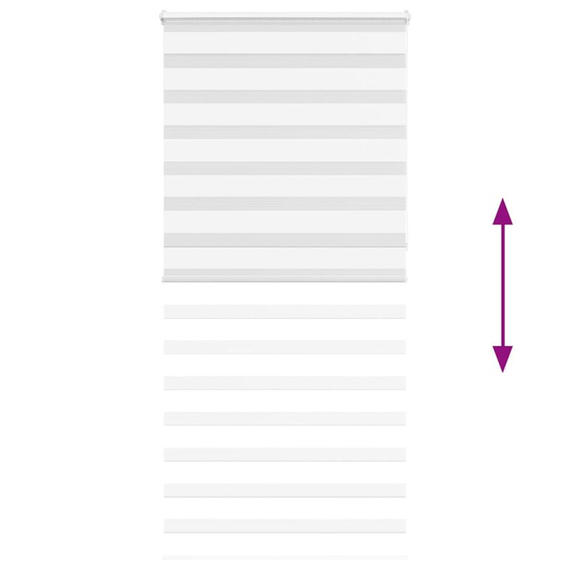 Zebrarollo Weiß 115x230 cm Stoffbreite 110,9 cm Polyester