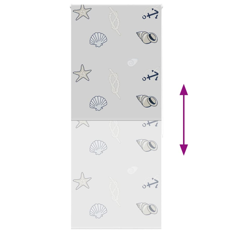 Duschrollo 110x240 cm Stoffbreite 106 cm