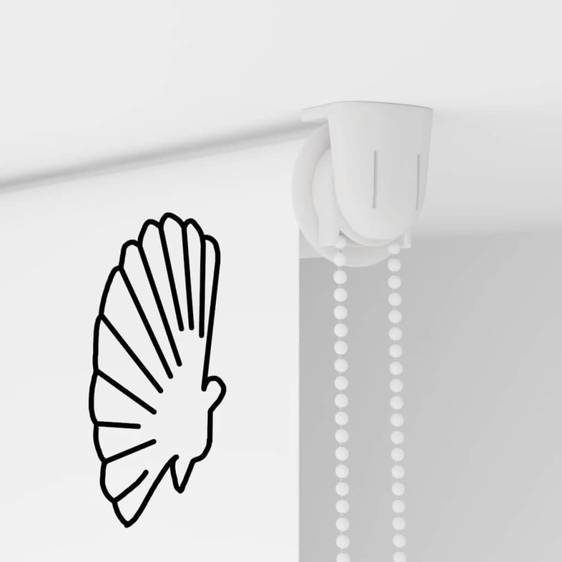 Duschrollo 70x240 cm Stoffbreite 66 cm