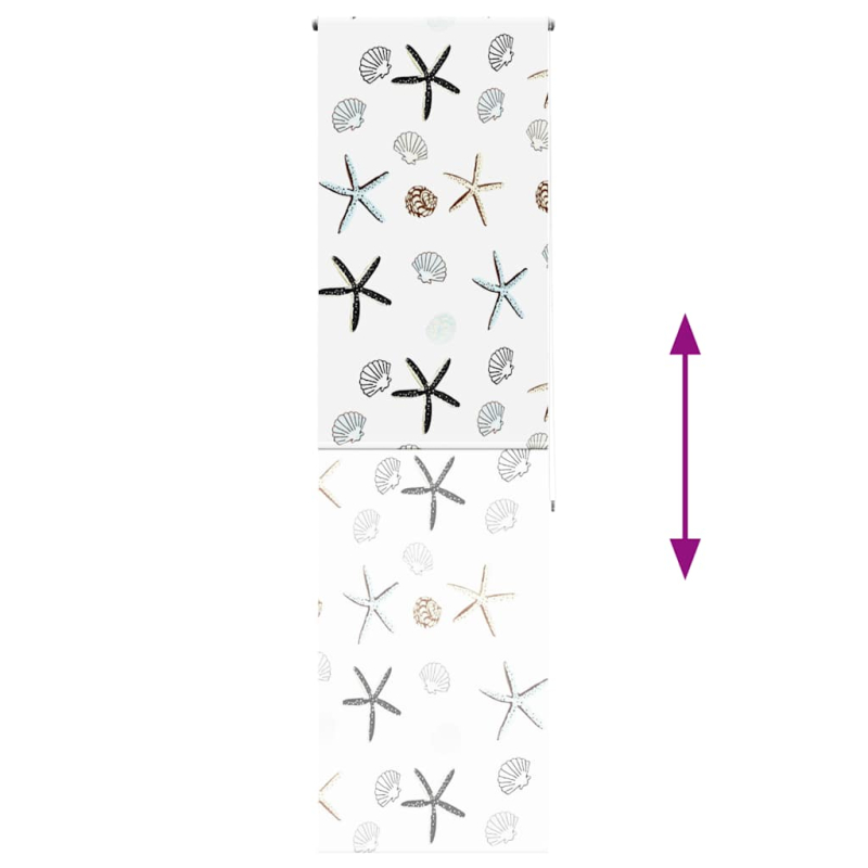 Duschrollo 80x240 cm Stoffbreite 76 cm