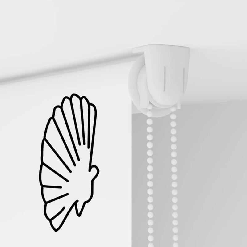 Duschrollo 90x240 cm Stoffbreite 86 cm