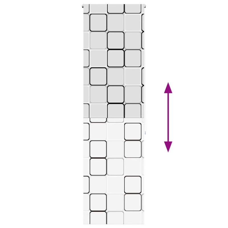 Duschrollo 70x240 cm Stoffbreite 66 cm