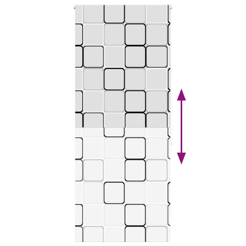 Duschrollo 90x240 cm Stoffbreite 86 cm