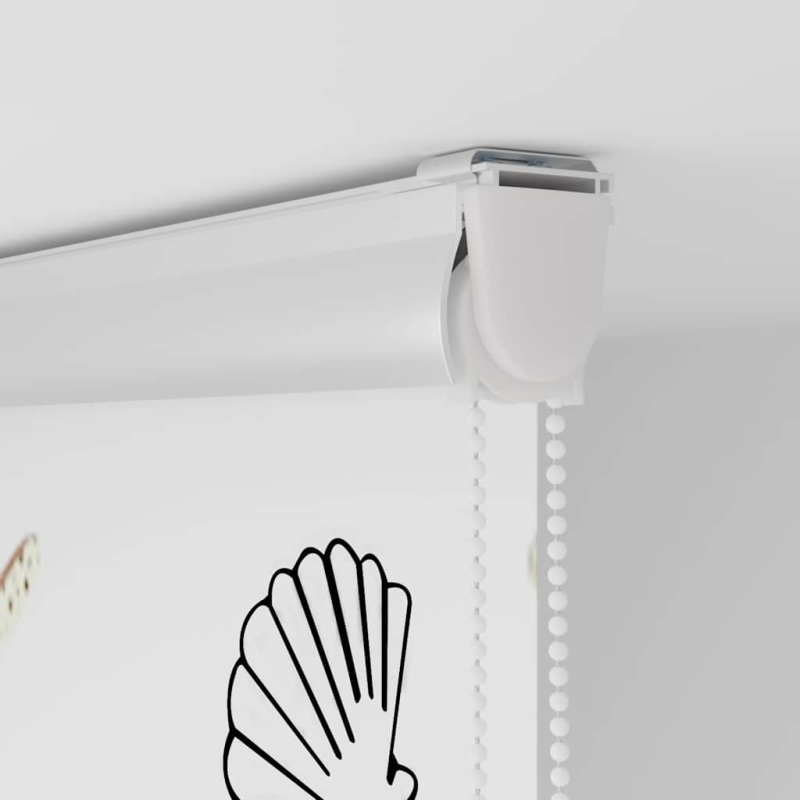 Duschrollo mit Kassette 80x240 cm Stoffbreite 76 cm