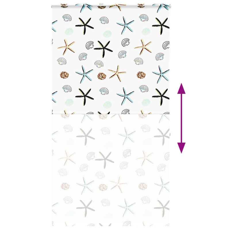 Duschrollo mit Kassette 130x240 cm Stoffbreite 126 cm
