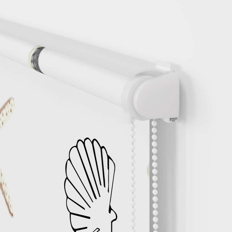 Duschrollo mit Kassette 130x240 cm Stoffbreite 126 cm