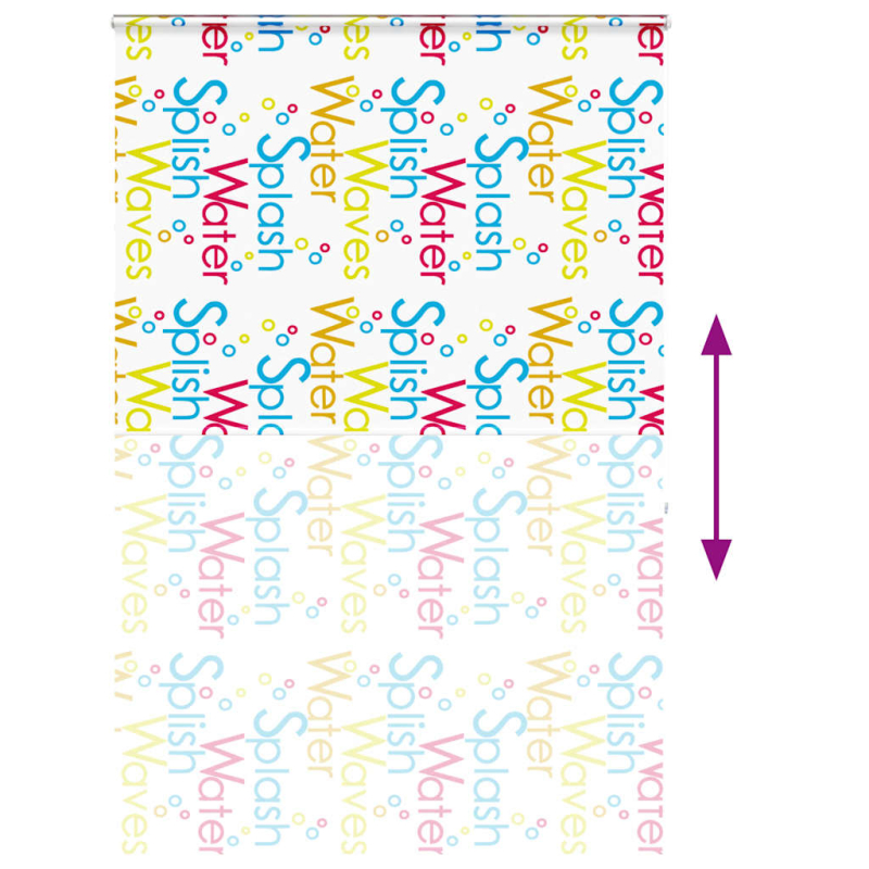 Duschrollo mit Kassette 150x240 cm Stoffbreite 146 cm