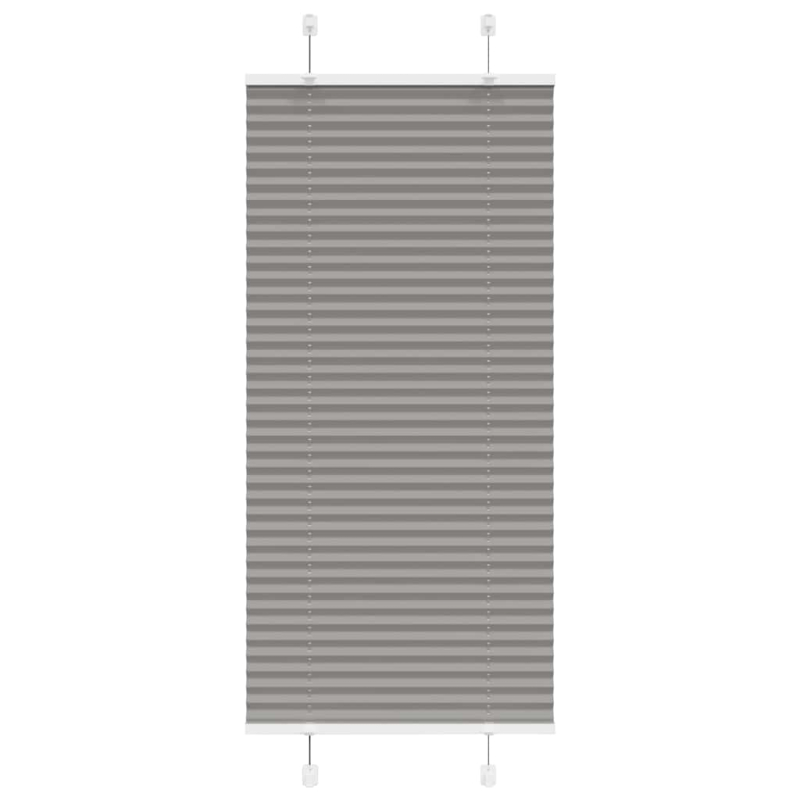 Plissee Anthrazit 55x100 cm Stoffbreite 54,4 cm Polyester