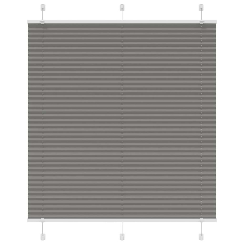 Plissee Anthrazit 115x100 cm Stoffbreite 114,4 cm Polyester