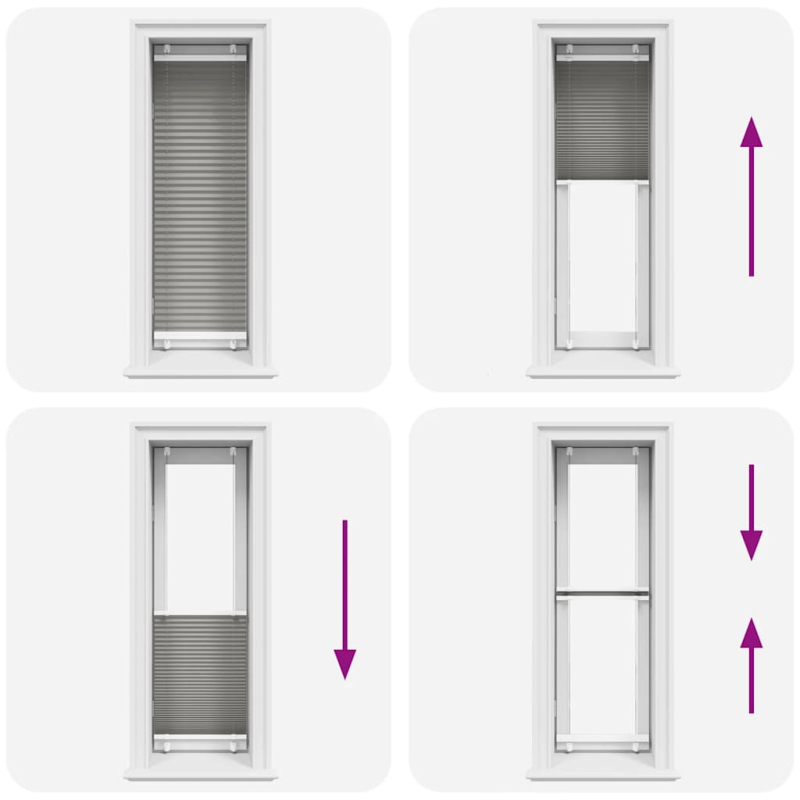 Plissee Anthrazit 40x150 cm Stoffbreite 39,4 cm Polyester