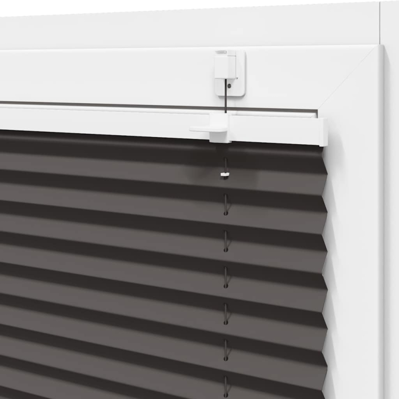 Plissee Schwarz 45x100 cm Stoffbreite 44,4 cm Polyester