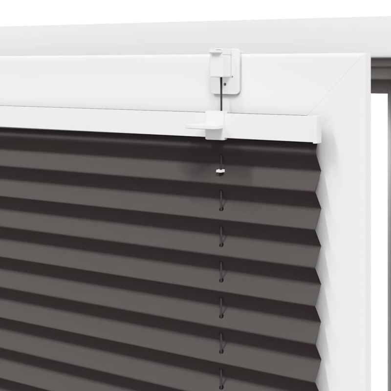 Plissee Schwarz 50x100 cm Stoffbreite 49,4 cm Polyester