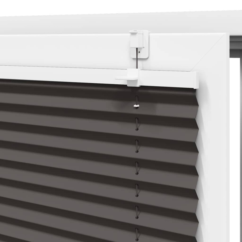 Plissee Schwarz 65x150 cm Stoffbreite 64,4 cm Polyester