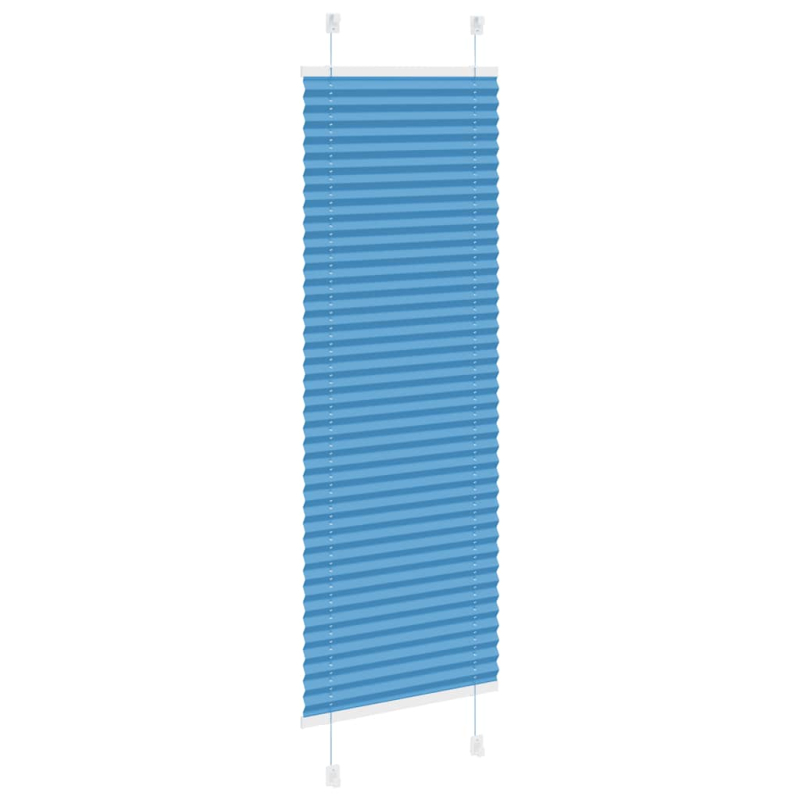 Plissee Blau 40x100 cm Stoffbreite 39,4 cm Polyester