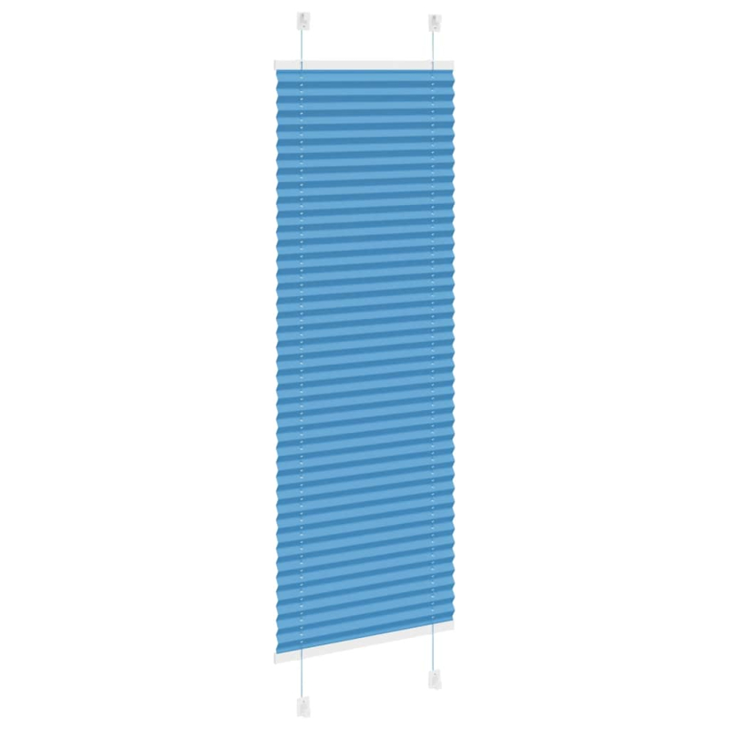 Plissee Blau 45x100 cm Stoffbreite 44,4 cm Polyester