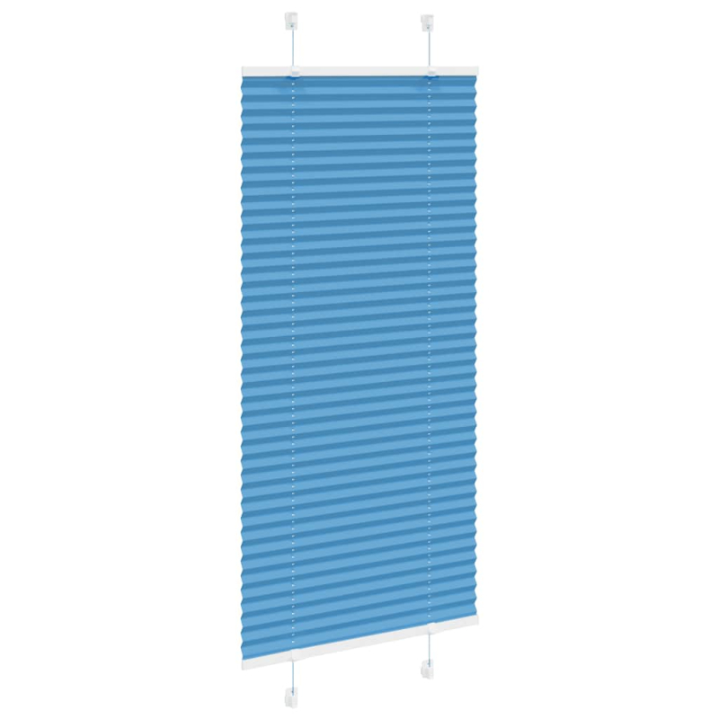 Plissee Blau 55x150 cm Stoffbreite 54,4 cm Polyester