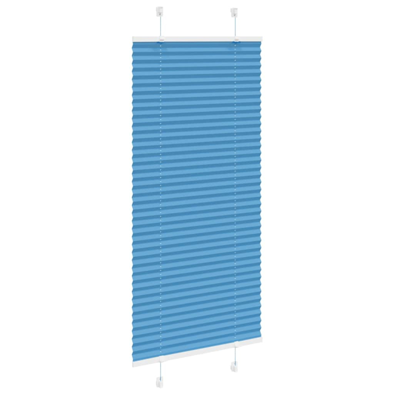 Plissee Blau 65x150 cm Stoffbreite 64,4 cm Polyester