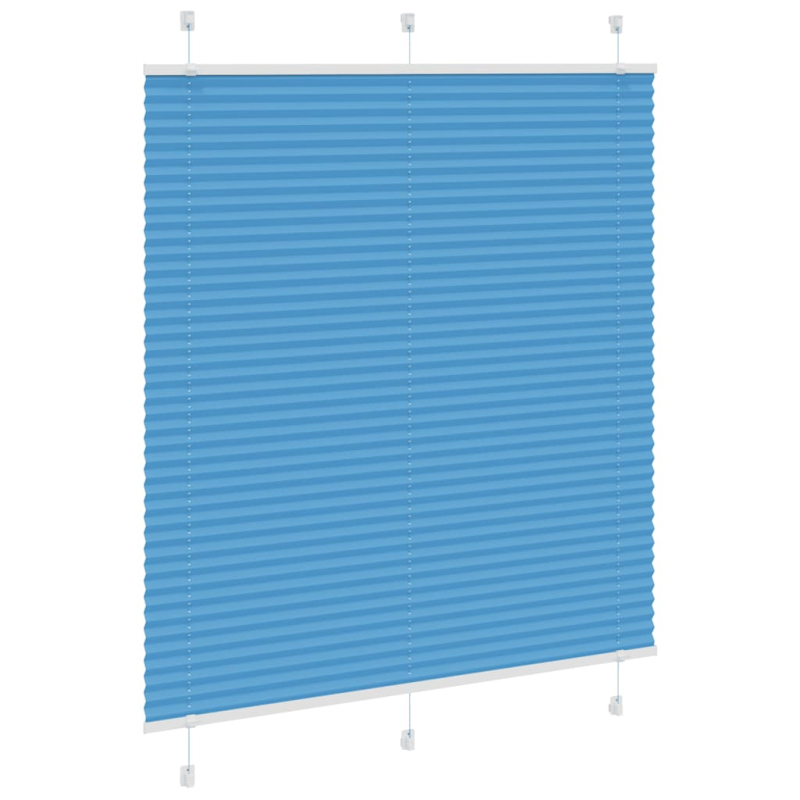 Plissee Blau 115x150 cm Stoffbreite 114,4 cm Polyester
