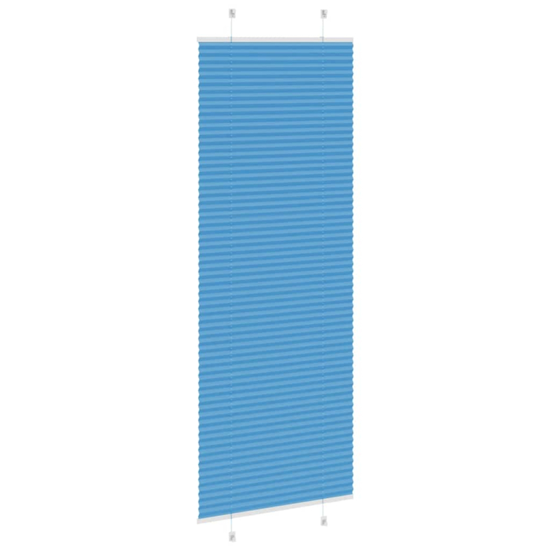 Plissee Blau 80x200 cm Stoffbreite 79,4 cm Polyester