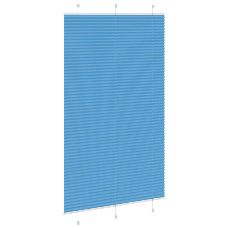 Plissee Blau 115x200 cm Stoffbreite 114,4 cm Polyester