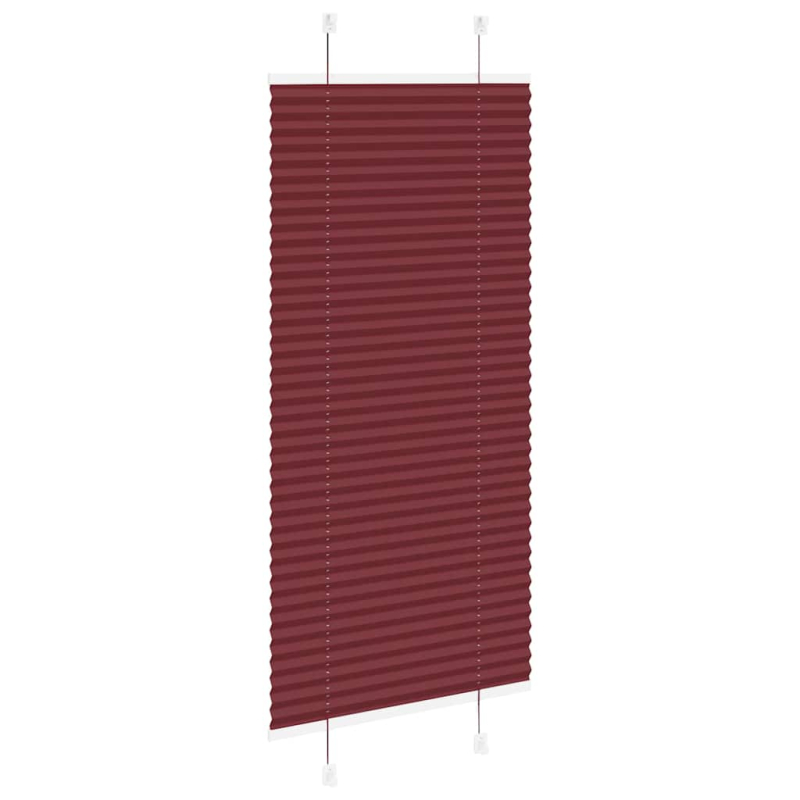 Plissee Bordeauxrot 60x100 cm Stoffbreite 59,4 cm Polyester