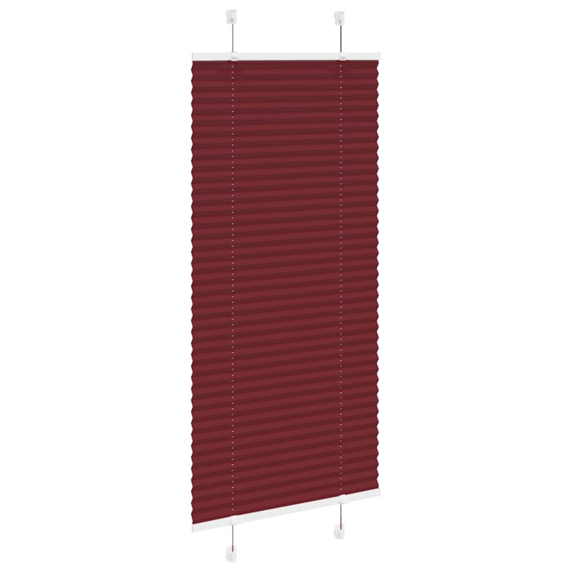 Plissee Bordeauxrot 65x100 cm Stoffbreite 64,4 cm Polyester