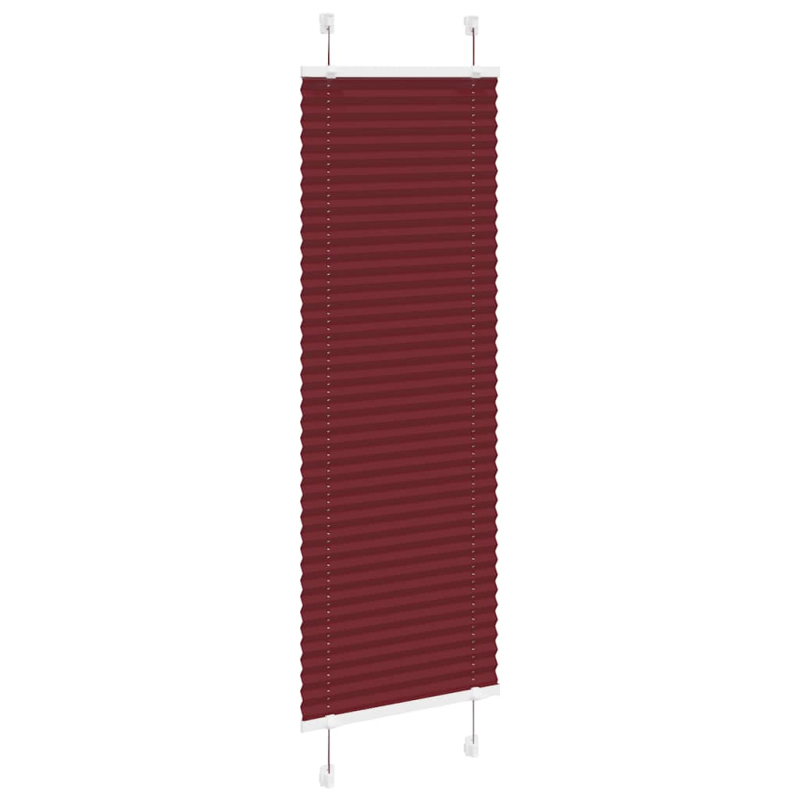 Plissee Bordeauxrot 40x150 cm Stoffbreite 39,4 cm Polyester