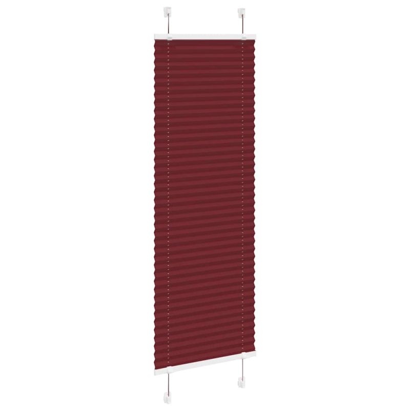 Plissee Bordeauxrot 50x150 cm Stoffbreite 49,4 cm Polyester