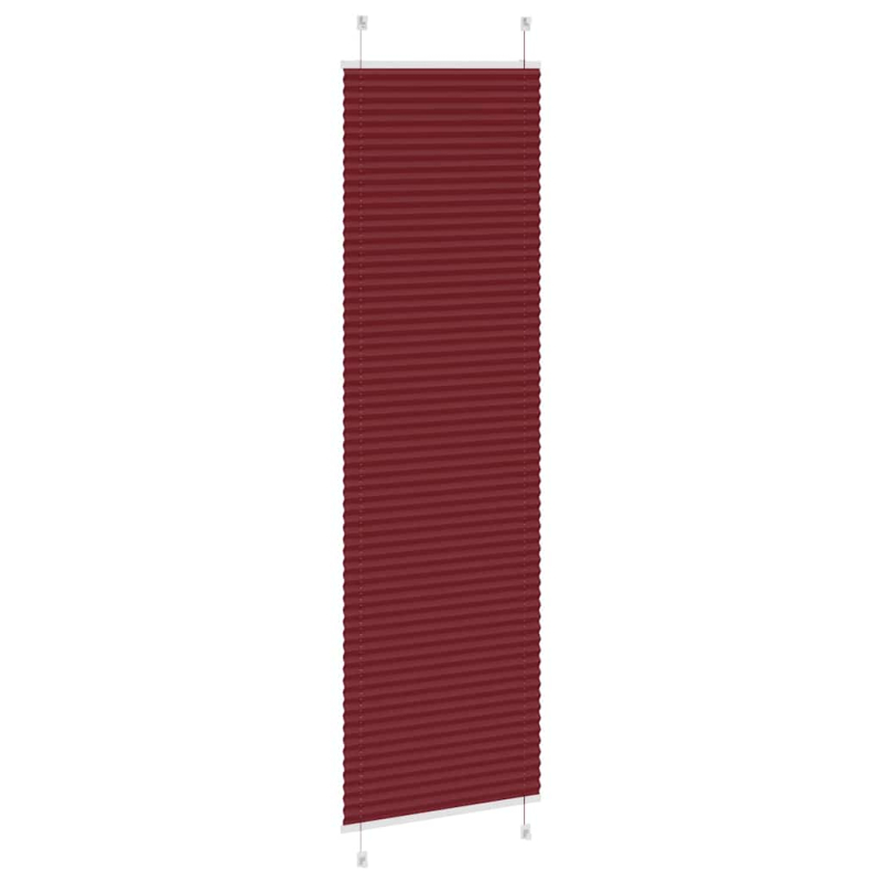 Plissee Bordeauxrot 55x200 cm Stoffbreite 54,4 cm Polyester